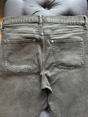 H&M Men's Faded Black Slim Straight Jeans